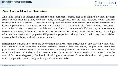 Zinc oxide Market