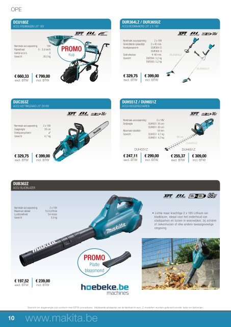 makita actiefolder batibouw 2018 hoebeke