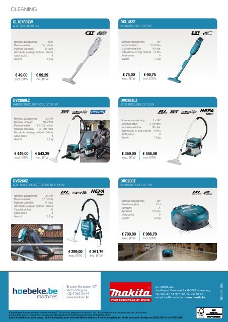 makita actiefolder batibouw 2018 hoebeke