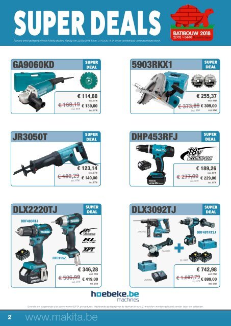 makita actiefolder batibouw 2018 hoebeke