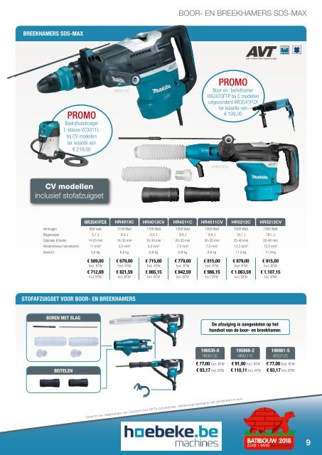 makita actiefolder batibouw 2018 hoebeke