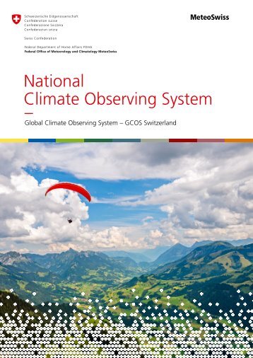 National Climate Observing System - GCOS Switzerland. Update 2018