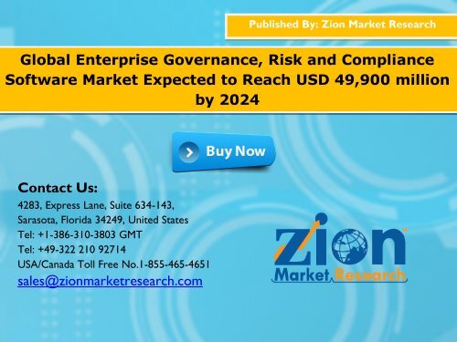 Enterprise Governance, Risk and Compliance Software Market