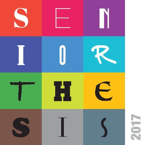 Senior Thesis Catalogue 2017