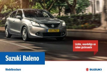 Suzuki Baleno modelbrochure