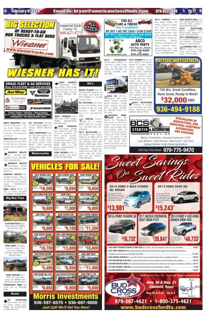 American Classifieds February 8th Edition Bryan/College Station