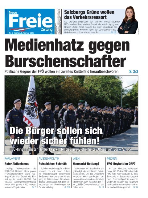 Medienhatz gegen Burschenschafter