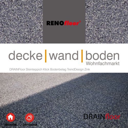 RenoFloor DRAINFloor TrendDesign Zink