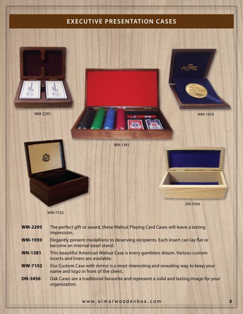 Almar Wooden Box Company - 2018 Catalogue
