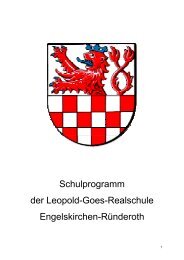 Schulprogramm der Leopold-Goes-Realschule Engelskirchen ...