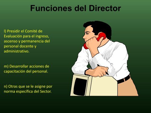 funciones del director