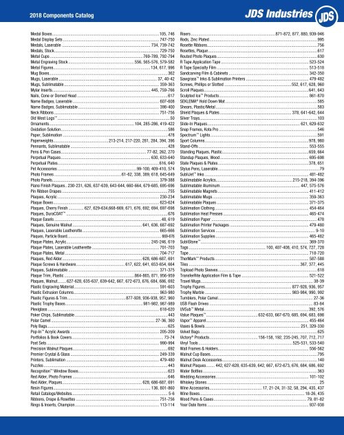 2018 Components Catalog