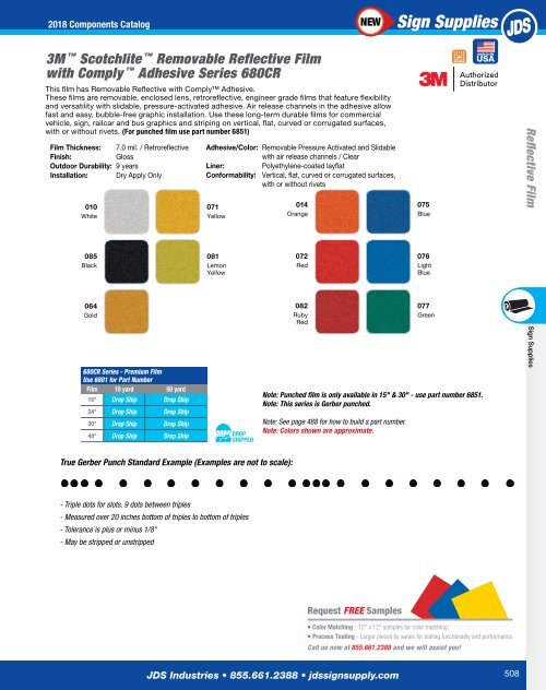 2018 Components Catalog