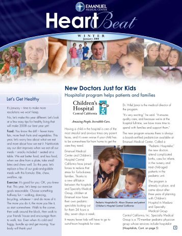 New Doctors Just for Kids - Emanuel Medical Center