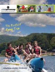 camp trips brochure - Club Getaway