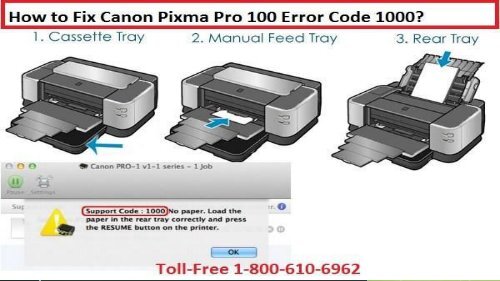 18002138289 to fix canon pixma pro 100 flashing light error codes