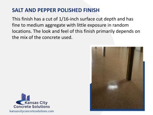 Different Types of Polished Concrete in Kansas City