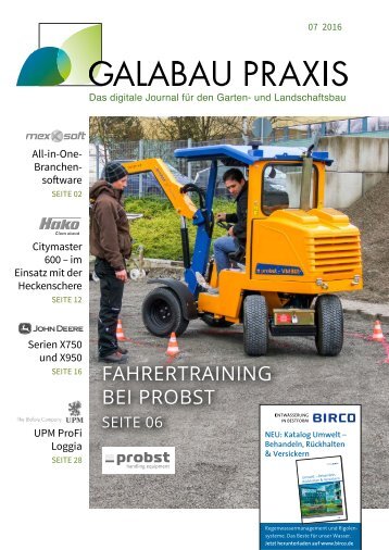 GALABAU PRAXIS Juli 2016 