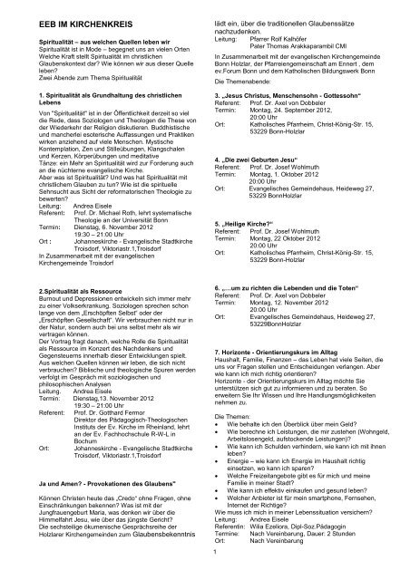Programm der Gemeinden des Kirchenkreises PDF 650 KB 