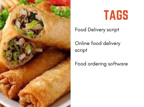 Food Delivery script, Online food delivery script, Food ordering software