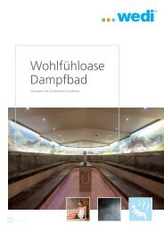 wedi Wohlfühloase Dampfbad