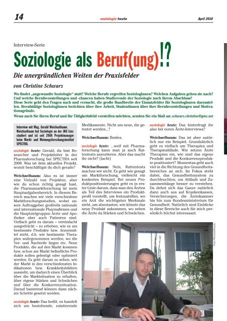 soziologie heute April 2010