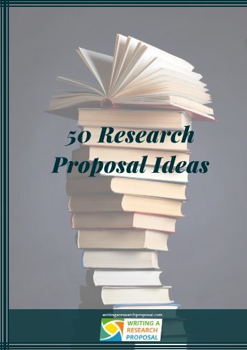50 Research Proposal Ideas
