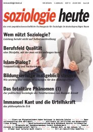 soziologie heute August 2010