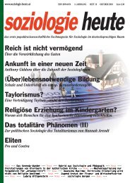 soziologie heute Oktober 2010