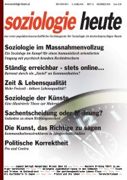 soziologie heute Dezember 2010