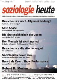 soziologie heute August 2011