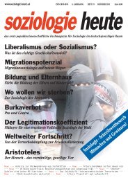 soziologie heute Oktober 2011