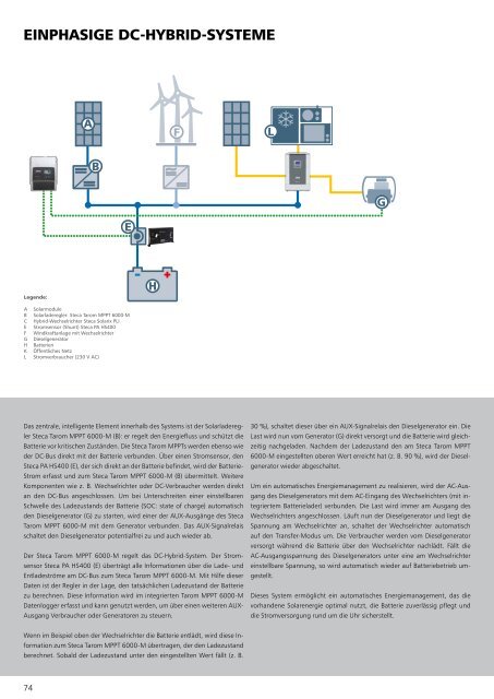 Steca Elektronik Katalog PV Autarke Systeme (06|2018)