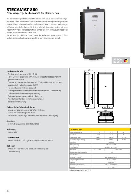 Steca Elektronik Katalog PV Autarke Systeme (06|2018)