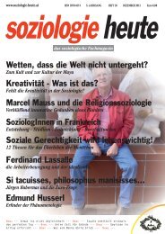 soziologie heute Dezember 2012