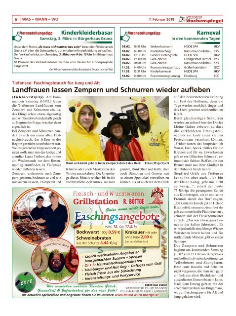 Dübener Wochenspiegel | Ausgabe 2 | Jahrgang 2018