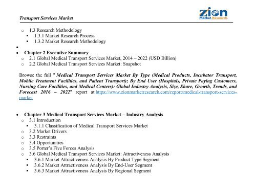 Transport Services Market