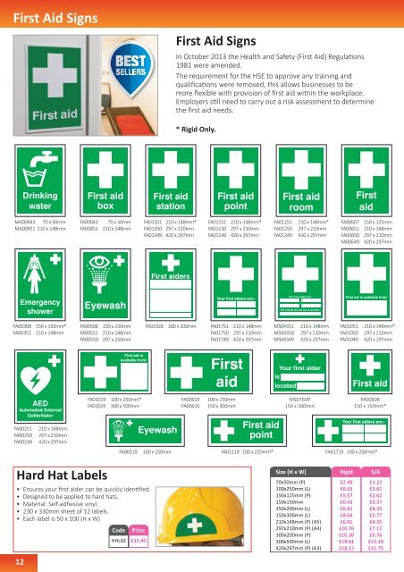 2018 Safety Sign Catalogue Full PDF