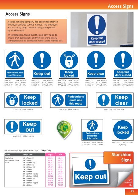 2018 Safety Sign Catalogue Full PDF