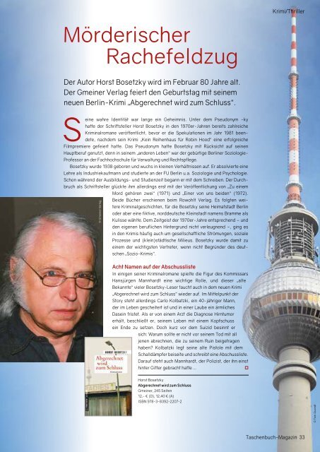 Taschenbuch-Magazin Frühjahr 2018