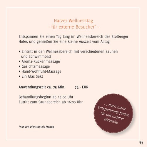 Hotel Stolberger Hof (Harz) – Entspannung, Kulinarik, Natur 2018