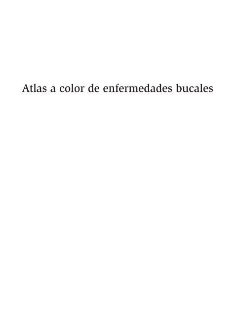 Atla a color de.enfermedades bucales