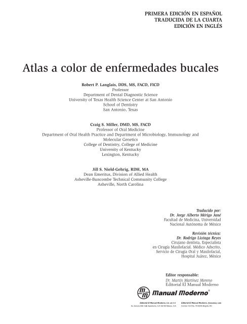 Atla a color de.enfermedades bucales