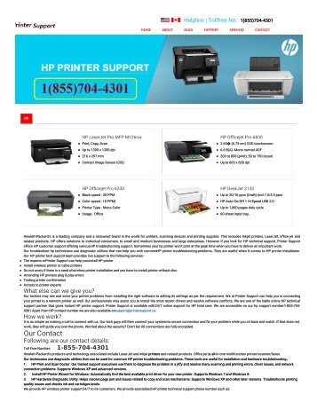 Hp Printer toll free number+1(855)704-4301