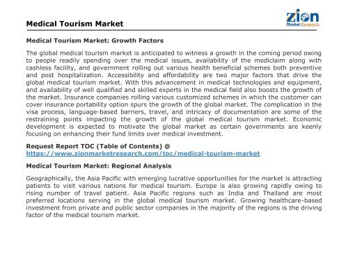 Global Medical Tourism Market, 2016 – 2024