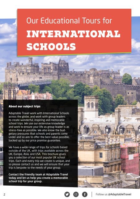 Educational School Trips for International Schools