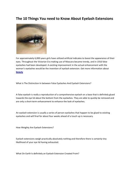 6 Eyelash Extensions 6 Eyelash Extensions