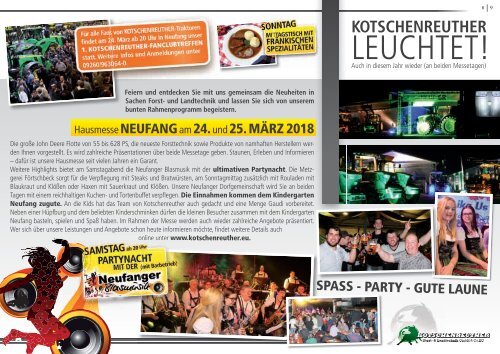 HAUSMESSE - KOTSCHENREUTHER 2018 (Land) 