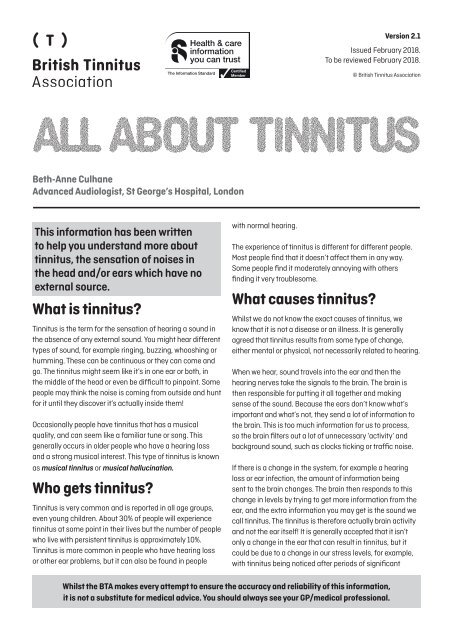 All about tinnitus Ver 2.1