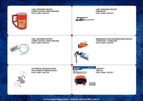 2018 Safety Catalogue-OZ MARITIME CO.